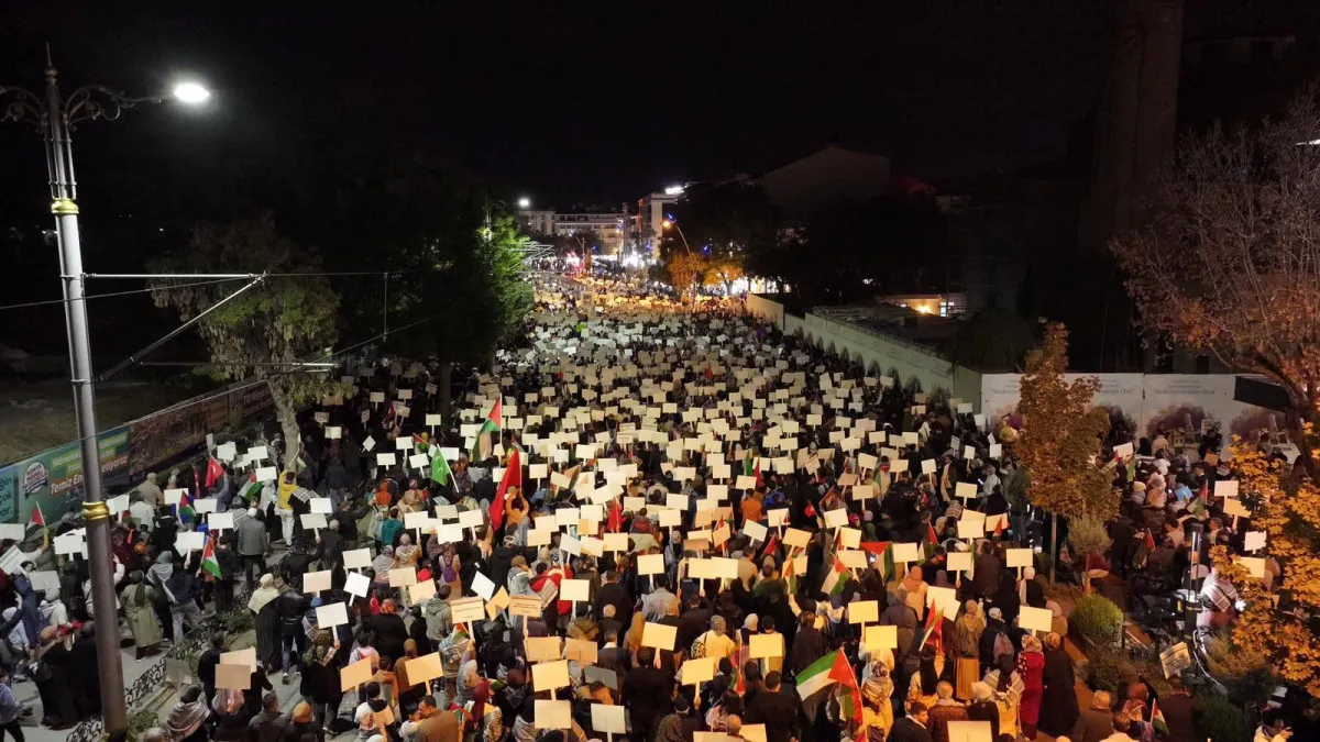 0000Konyalılar Gazze Için Sessiz Eylem Gerçekleştirdi