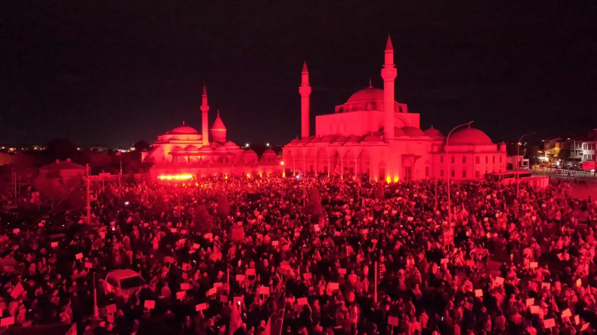 3333Konyalılar Gazze Için Sessiz Eylem Gerçekleştirdi