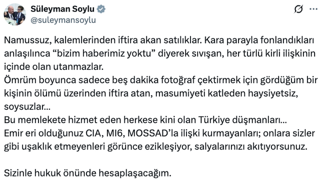 Süleymen Soylu Paylaşım