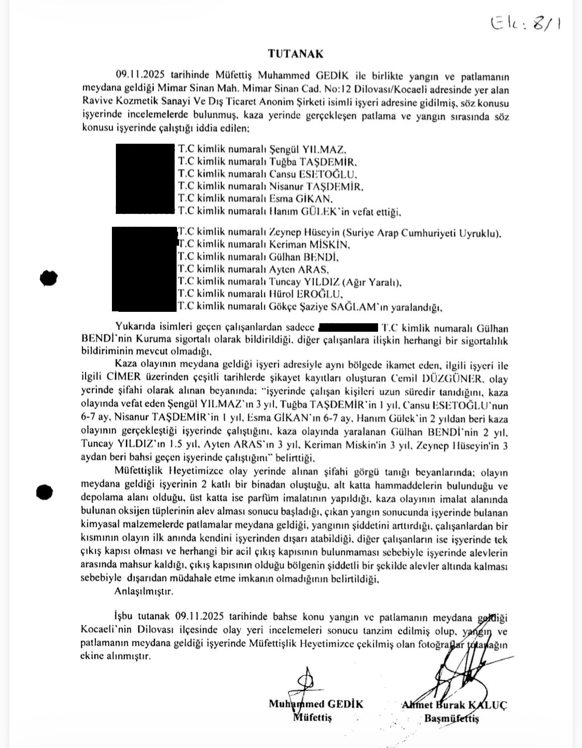 K O C A E L I D E 7 K I S I N I N O L D U G U F A B R I K A Y A N G 1047858 310821