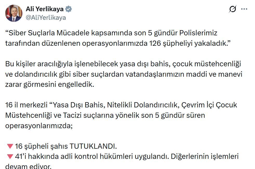 16 I L D E S I B E R S U C O P E R A S Y O N U 126 G O Z A L T 1114168 330759