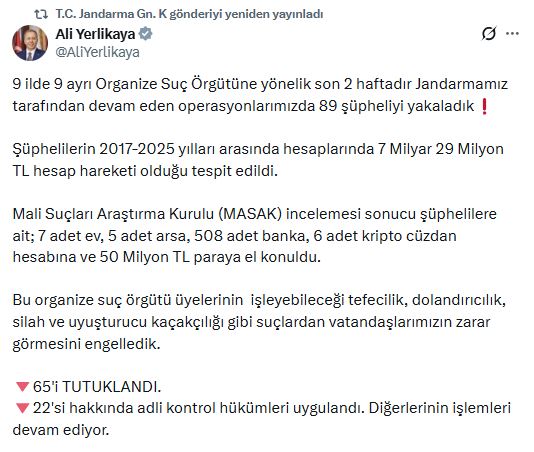 9 I L D E S U C O R G U T U O P E R A S Y O N U 65 T U T U K L A 1126757 334398