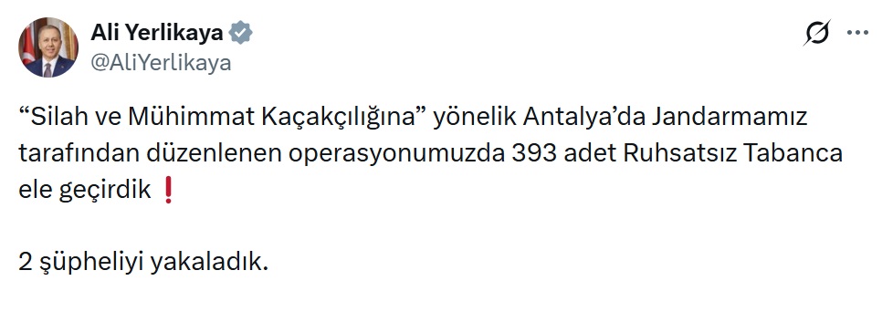 A N T A L Y A D A 393 R U H S A T S I Z T A B A N C A E L E G E C 1116151 331374