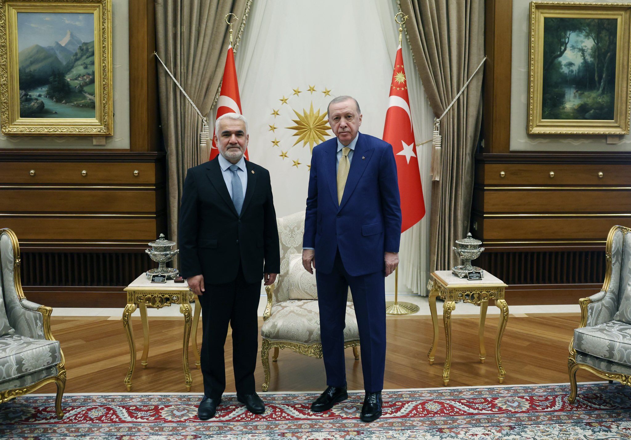 Cumhurbaşkanı Erdoğan, HÜDA PAR Genel Başkanı ile Görüştü