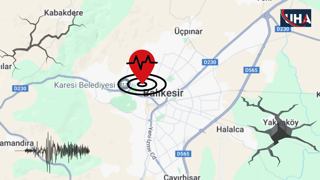 Balıkesir’de Peş Peşe 4.1 Ve 4 Büyüklüğünde Deprem