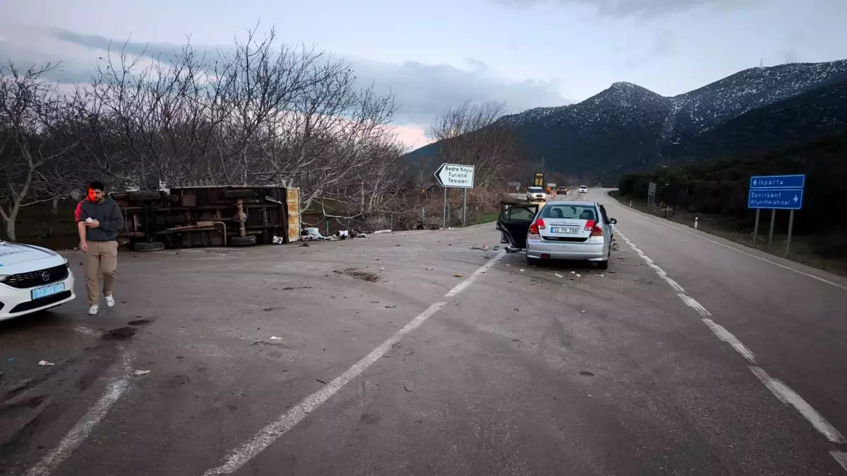 Isparta’da Feci Kaza: Eğirdir’de 5 Yaralı