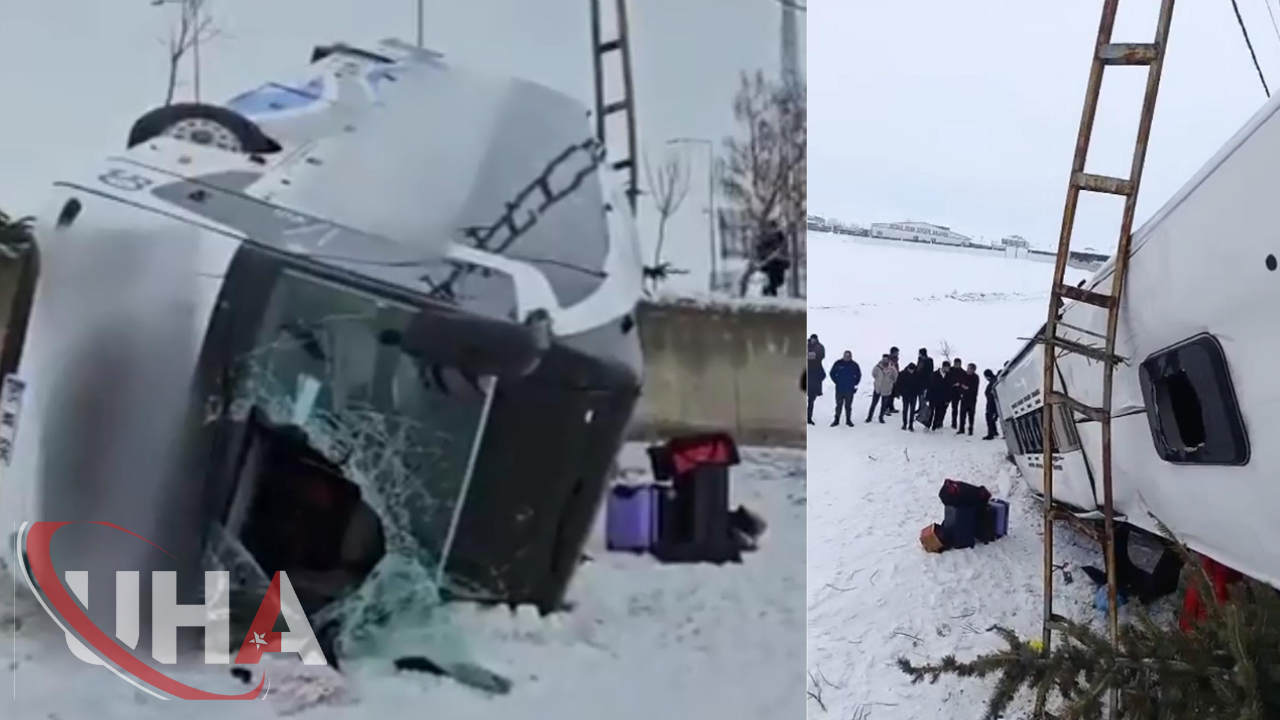 Ağrı Patnos’ta Yolcu Otobüsü Devrildi: 16 Kişi Yaralandı