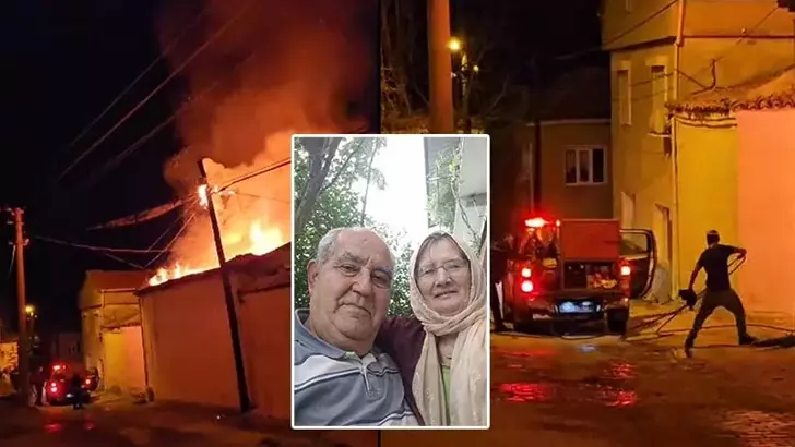 Evli Çift Yangında Hayatını Kaybetti
