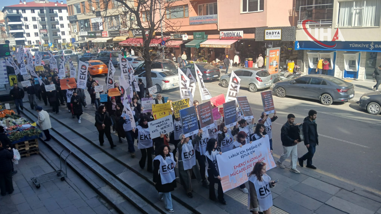 Emekçi Kadınlar Tunalı Hilmi'de Buluştu