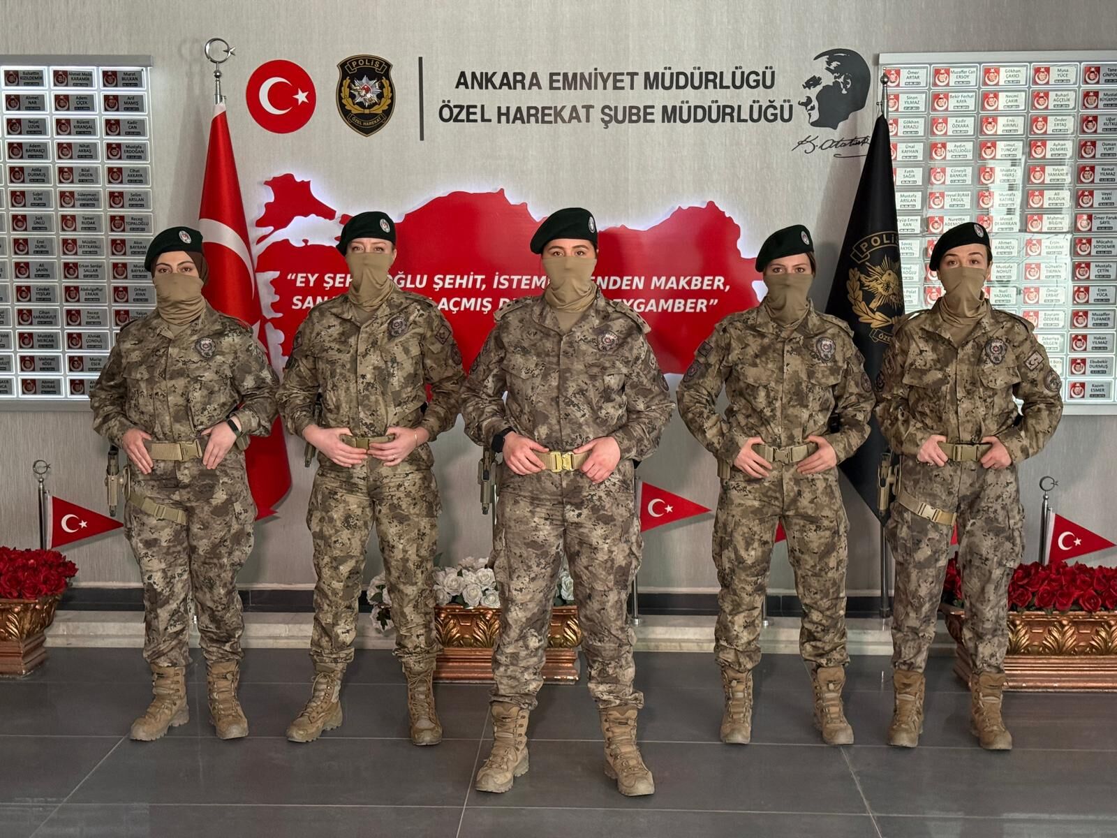 Başkentte Kadın Özel Harekat Polisleri Görev Başında