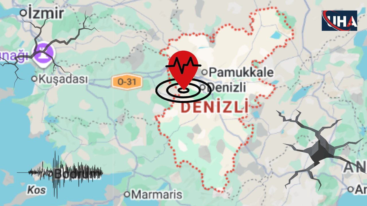 Denizli’de 5,1 Büyüklüğünde Deprem Meydana Geldi