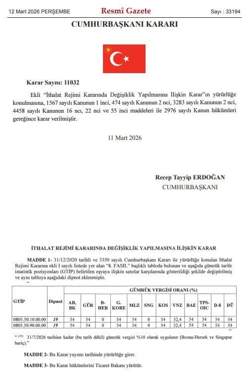 Limoncumhurbaşkanıkararı