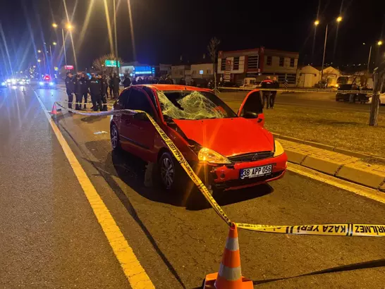 Kayseri’de Otomobilin Çarptığı Yaya Yaşamını Yitirdi