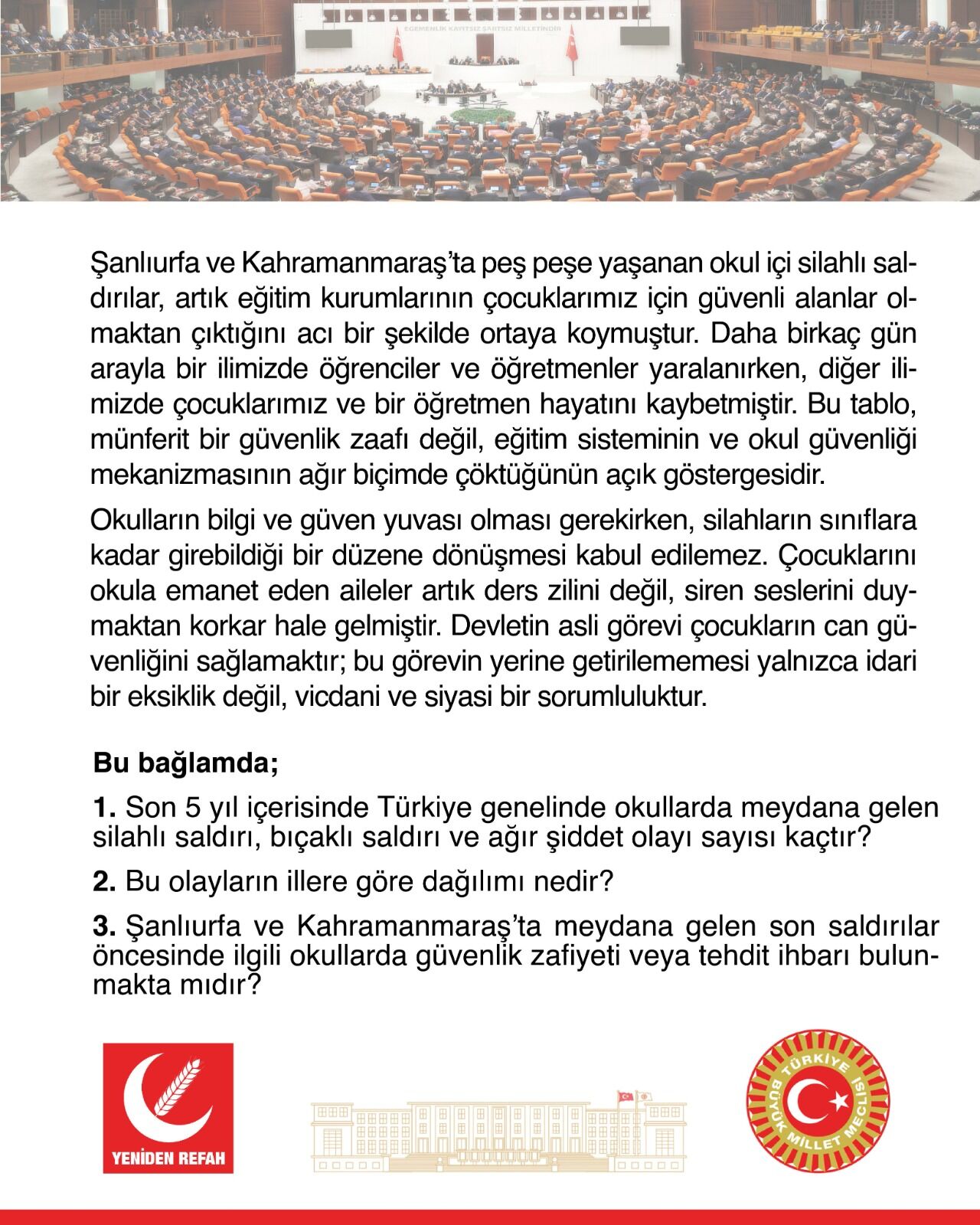 yeniden-refah-soru-önergesi