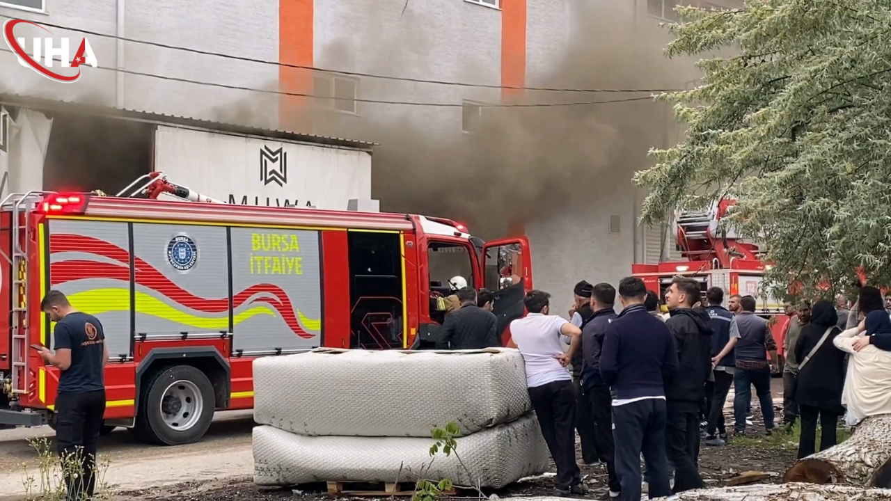 Bursa Koltuk Fabrikasında Yangın 1
