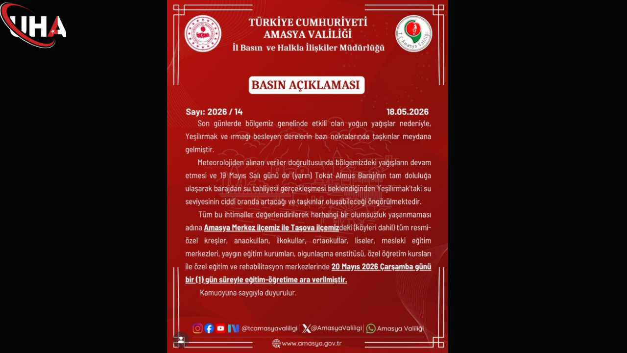 amasya-sel-okul-tatili-