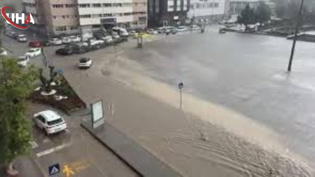 Kırıkkalede Saganak Yagış