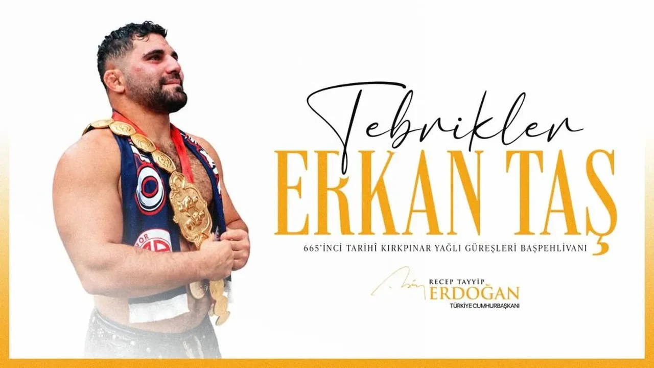 Cumhurbaskani Erdogandan Kirkpinar Sampiyonuna Tebrik Baspehlivan Erkan Tasi Kutladi 3345821 202607060003 1