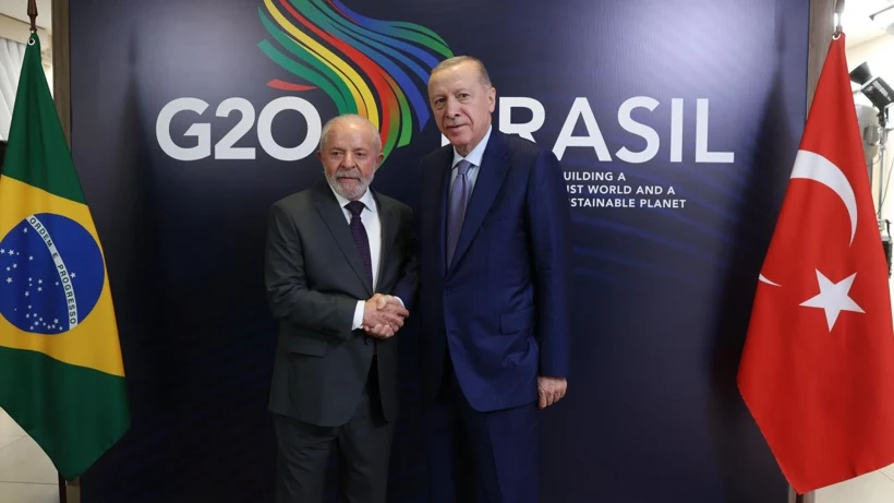 Cumhurbaşkanı Erdoğan Brezilya Devlet Başkanı Silva Ile Görüştü