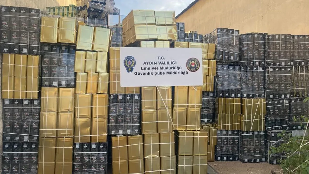 Aydın’da Tağşiş Yağ Operasyonu: 4 Bin 63 Litre Etiketsiz Yağ Ele Geçirildi