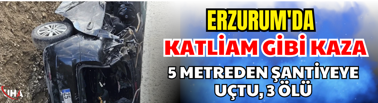 Erzurum'da Katliam Gibi Kaza: 5 Metreden Şantiyeye Uçtu, 3 Ölü