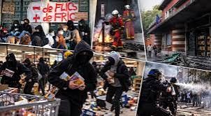 Fransa'da Protestolar Yağmaya Dönüştü: Maskeli Gruplar Mağazaları Talan Etti