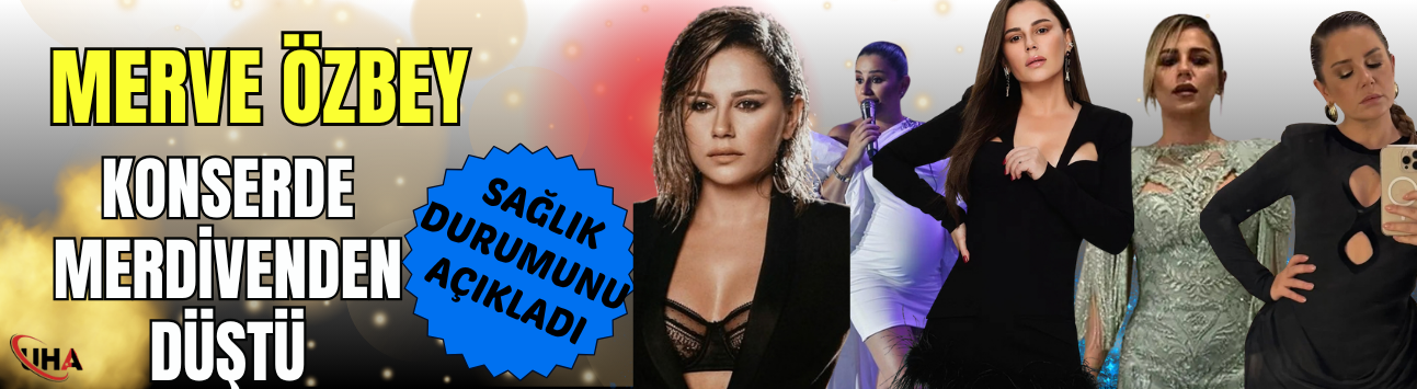 Merve Özbey Sahneden İnerken Düşerek Yaralandı